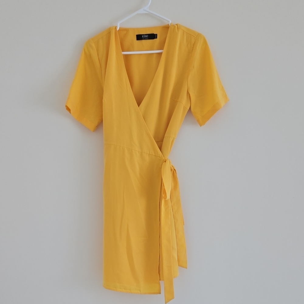 Yellow Wrap Dress